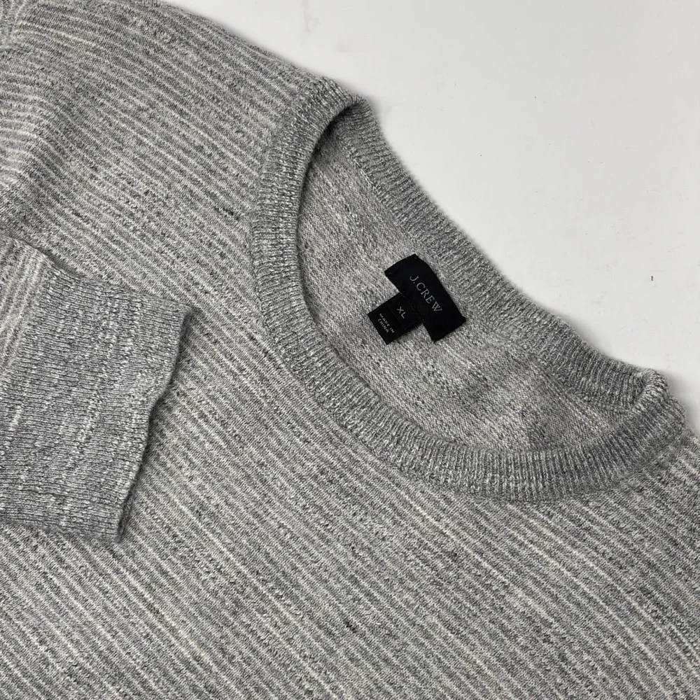 J.Crew Gray Heather Crewneck Cotton Sweater Men's XL Pullover